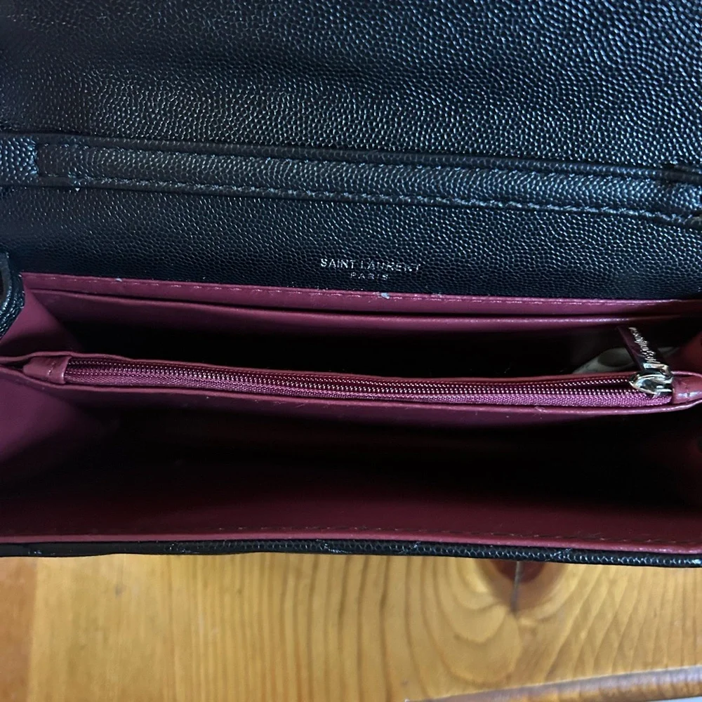 Saint Laurent Black and Silver Clutch - Picture 6 of 6